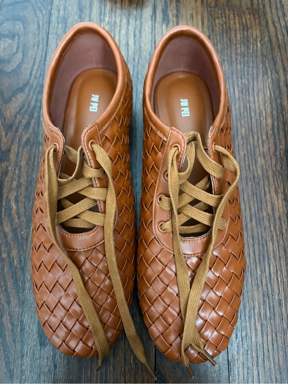 Woven Lace-Up Women's Shoes